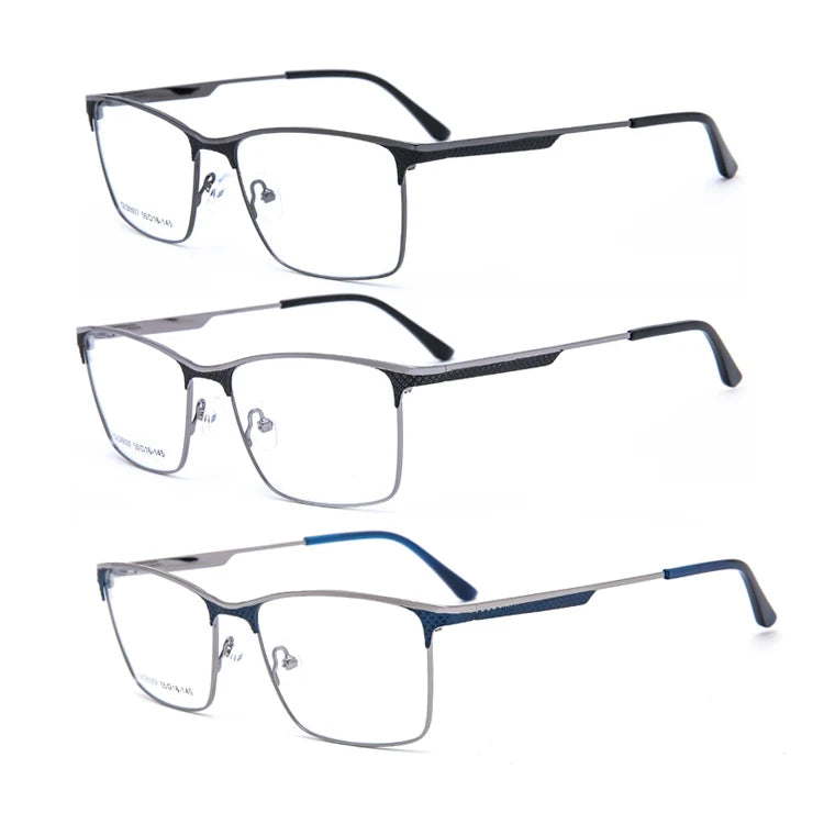 OLD5037 Oversized Glasses for Men Metal  Spring Hinge Eyeglasses Manufacturer Optical Frame Metal Glasses