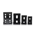 Black Aluminum Alloy Profile 2020/3030/4040/3060/4080/6060/8080 Die Cast Angle Internal Corner Bracket