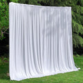 Wedding Stage Milk Silk Background Veil Layout Wedding Venue Hotel Decoration Thick Background Curtain Ceiling Cloth MegaBDM