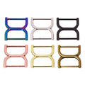 Wholesale Alloy logo Blanks Connecting d Ring Bags Adjustable Backpack Buckle Hardware Accessories