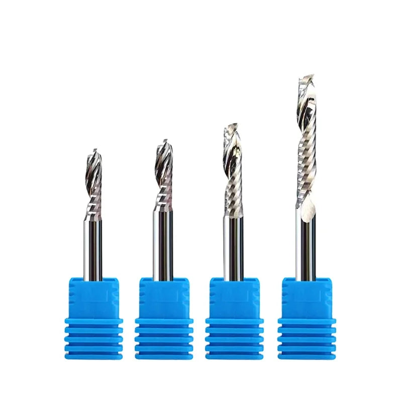 JC Left-Handed 6mm Tungsten Steel HRC55 Down-Cut Milling Cutter PVC Endmill Acrylic Single Flute Router Bit ODM OEM