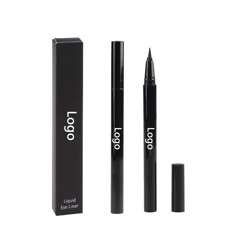 Custom Logo Black Long Wear Waterproof  Vegan Matte Liquid Eyeliner Pen Eye Liner Pencil
