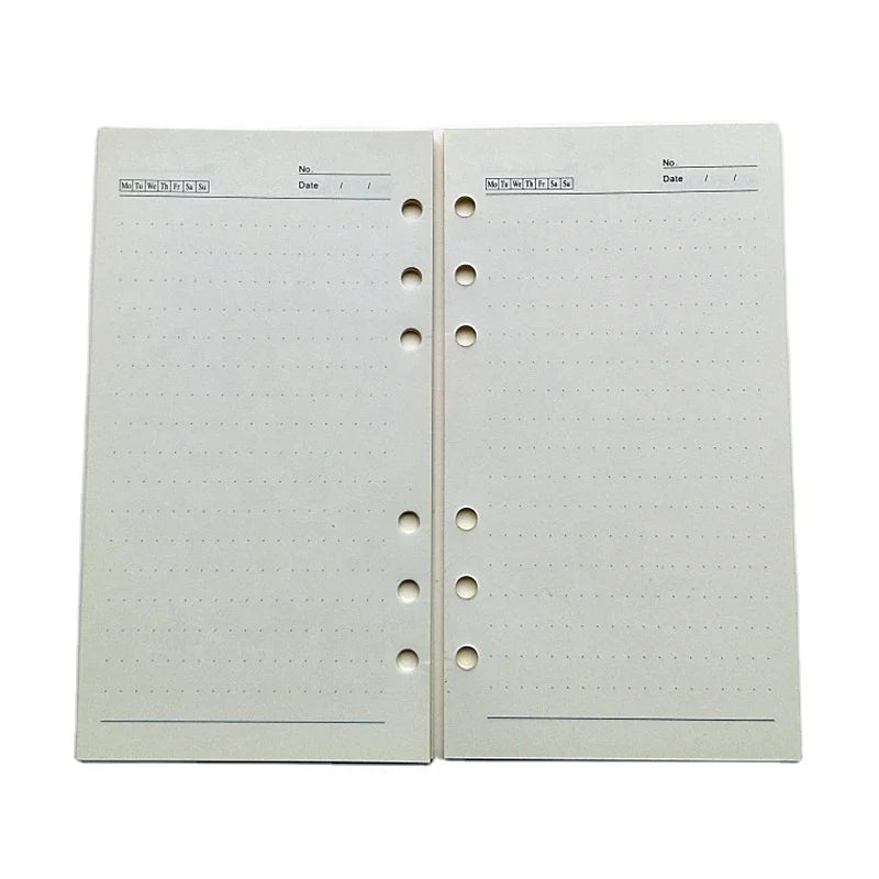 A5 A6 Planner Refills Inserts Filler Paper Pages for 6-Ring Binder Journal Dairy Daily Weekly Monthly Todo