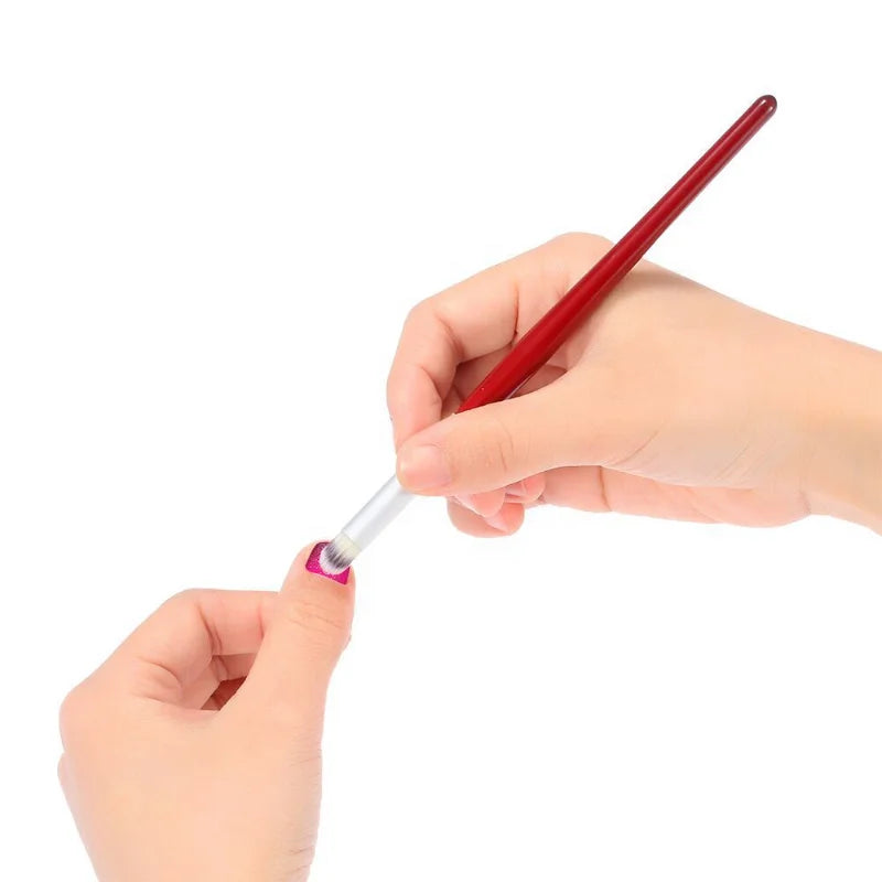 Starshine Diagonal Gradient Kolinsky Gel Nail Brush with Wooden Handle for Professional Nail Art-Easy Apply