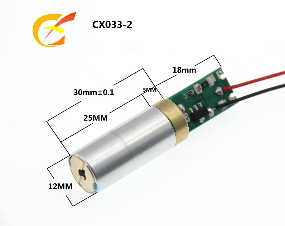 High Quality 532nm 5-100MW 1.9-2.2V Green Laser Diode Module Star Light Laser Head