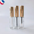 6ml 8ml Glass Lip Gloss Mascara Eyeliner Tube Plastic Round Empty Tube Container Aluminium With Gold Cosmetic Customized Square
