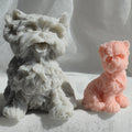 DIY 3D Dog Puppy West Highland Gypsum Scented Candle Mold Soap Chocolate Cake Baking Molds Fondant Cake Dog