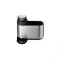 Kitchen Sink Caddy Organizer Stainless Steel Brush Holder Dish Soap Dispenser