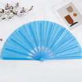Large Folding Silk Plastic Hand Fan Chinese Tai Chi Folding Fan for Men and Women Performance Dance Decorations