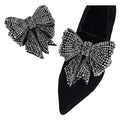Custom Women Bow Shoe Clips Rhinestone Alloy Durable Shoe Decorations Accessories Detachable Metal Shoe Buckle
