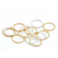 African Hair Decoration Wig Accessories Iron Ring Hair Extension Dreadlocks Ring Threaded Braiding Hair Cuffs