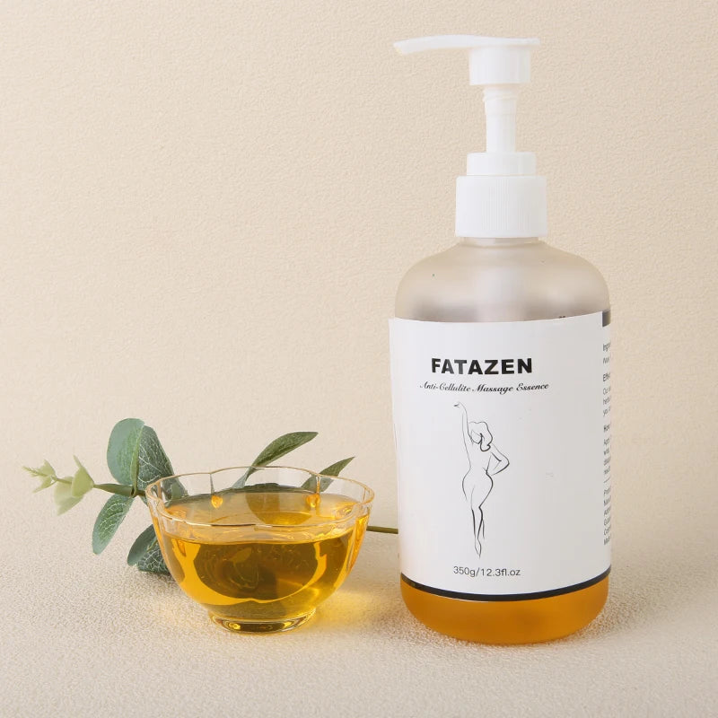 FATAZEN Natural Organic Anti Cellulite Massage Essence Beauty Salon Spa Full Body Care Quick Absorb Private Label Massage Oil