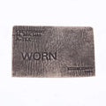 Manufacturers Custom Clothes Embossed Leather Label Jeans Blank Genuine Leather Patch Eco-Friendly Custom Color TEAMMADE