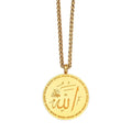 Hot Stainless Steel New Circular Geometric Pendant Personality Fashion Simple Couple Necklace Jewelry