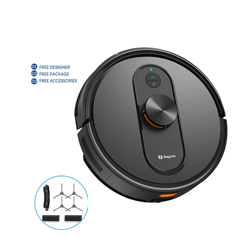 Bagotte 3-in-1 Wet and Dry Automatic Cleaning Robot Vacuums Smart Mopping & Sweeping for Household Use