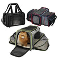 Hot Sale Portable Folding Expandable Soft-Sided Breathable Transport Airline Approved Cat Bag Pet Carrier Travel Products