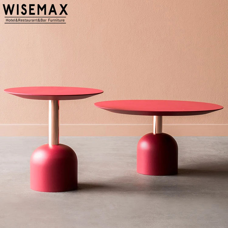 WISEMAX FURNITURE Nordic Designers Light Luxury Solid Wood Coffee Table Creative Combination Center Table for the Living Room