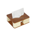 Eco-Friendly Honeycomb Paper Tissue Box Napkin Box Creative Paper Box with Bamboo Clappers Paper Furnitureshome Decorations