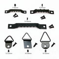 25pcs Black Triangle D-Ring Sawtooth Picture Photo Frame Hanger Art Work Oil Painting Mirror Saw Tooth Hook With Screw 6 Types