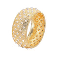 Trendy Vintage Hot Sale Pattern Bracelet Pearl Drum Shaped Broad Side Bangle Jewelry Women Bracelets