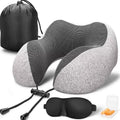 Hot Selling 3 in 1 Portable U Shape Travelling Neck Pillow Set with Eye Mask Wholesale Car Head Rest Set Neck Pillow