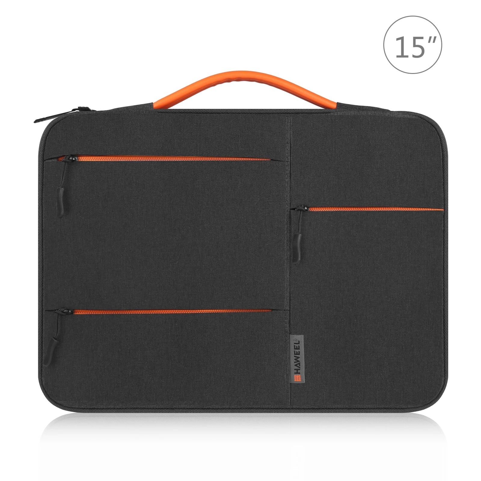 HAWEEL 15.0-16.0 Inch Sleeve Briefcase Portable Crossbody Laptop Bag with Zipper for Macbook for Lenovo Thinkpad for ASUS HP