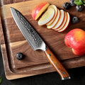 Professional Custom Damascus Steel Kitchen Utility Knife 5 Inch Desert Ironwood Handle