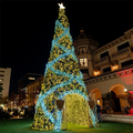 Outdoor Commercial Giant Artificial Christmas Trees 20ft Led Smart Walk Through Christmas Tree for Sale