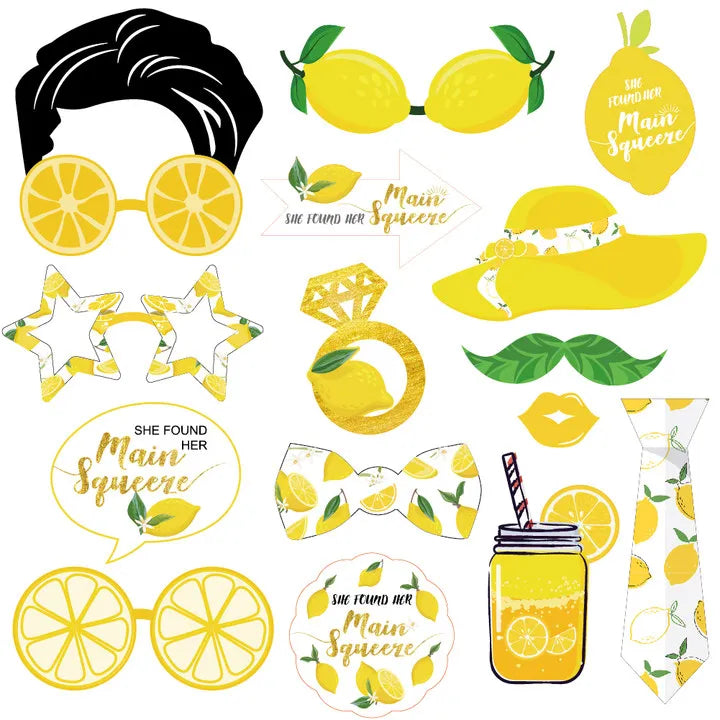 Bridal Shower Bride to Be Wedding Engagement Bachelorette Party Supplies She Found Her Main Squeeze Photo Booth Props