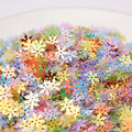9mm Bulk Wholesale Holographic Snowflake Sequins Flat Nail  Craft Christmas Party Decorative Confetti Paillette Pvc Film Sequins