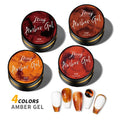 JTING New Trend clear Amber Gradient Effect 4 Colors Amber Gel Polish 5g OEM Japanese Style Canned Amber Gel Nail Polish