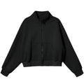 OEM/ODM Wholesale Custom LOGO Winter Stand Collar Full Zip Fitness Women's Jackets with Pockets
