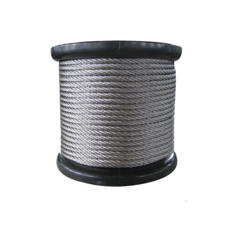 201/304/316 7x7 7x19 316 Elevator Stainless Steel Pvc Coated Cable Wire Rope Steel Wire Cable Ss Stainless Steel Wire Rope 6mm