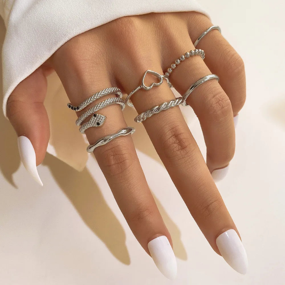 Gold Geometric Stainless Steel Finger Ring with Pearl Stone Fashionable Wedding Logo for Women and Men Alloy Jewelry