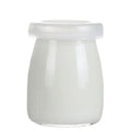 100ml 200ml 300ml Fresh Milk Bottle Glasses Pudding Jar With Metal Lid Food Grade Pudding Glass Bottle Mini Milk Glass Bottle