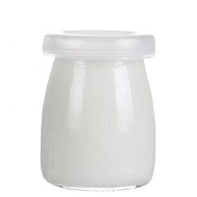 100ml 200ml 300ml Fresh Milk Bottle Glasses Pudding Jar With Metal Lid Food Grade Pudding Glass Bottle Mini Milk Glass Bottle