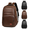 Office Work College Custom Boy Waterproof Vintage Mens Business Computer Pu Leather Laptop Book Bag Manufacturer