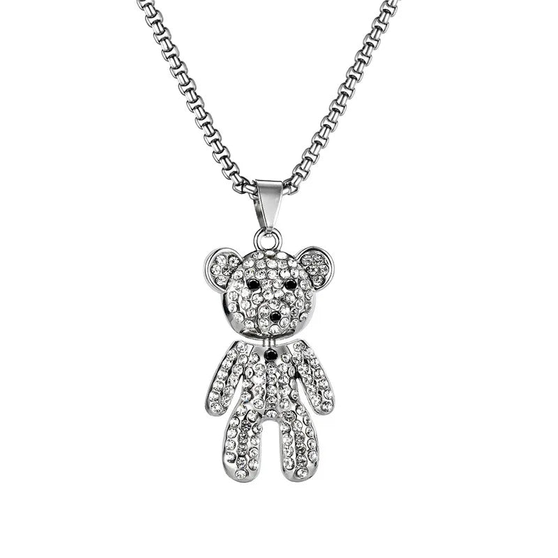 Titanium Steel Hip Hop Necklaces Men's and Women's Unisex Styles Sweater Chain Punk Pendant Accessories Not Fade