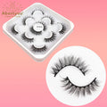 Abestyou Natural 5pairs 3d Fluffy Mink Lashes Russian Strip False Eyelashes d Curl Eyelash Extensions Private Label Wholesale