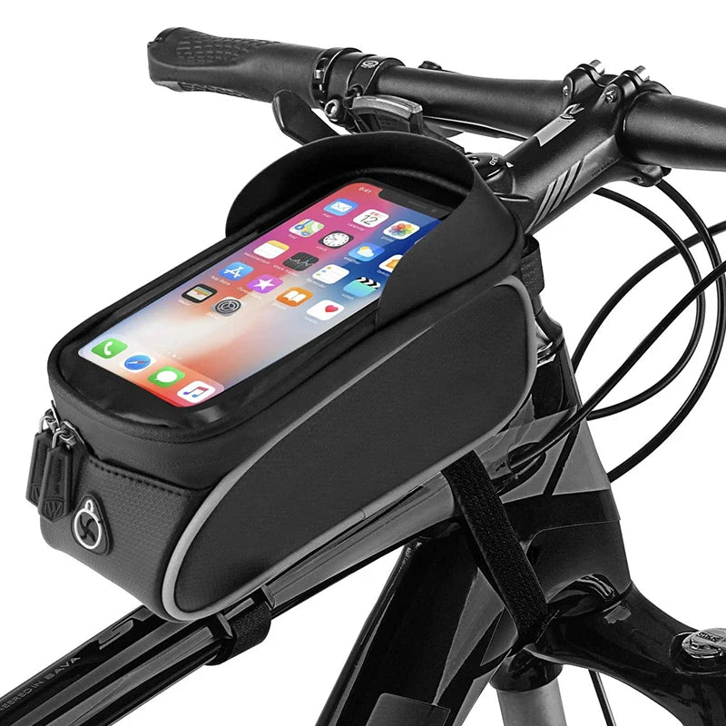 Waterproof Functional Sport Black Bike Front Frame Phone Bag