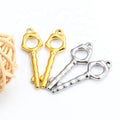 Hollow Love Heart Key Charm Pendant for Jewelry Making Bracelet Necklace Earrings Pendant Diy Accessories