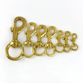 Meetee AP2395 Pure Brass Safety Hook Pet Dog Collar Clasp Hardware Bag Accessories Trigger Swivel Buckle