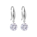 925 Sterling Silver Cubic Zircon Diamond Gemstone Earring Fashion Statement Jewelry Earrings