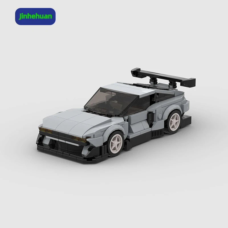 Moc Wholesale Bricks Mold Assembly Grey Building Blocks Sets Super Car for Boys Toys Gift Building Block Sets Car