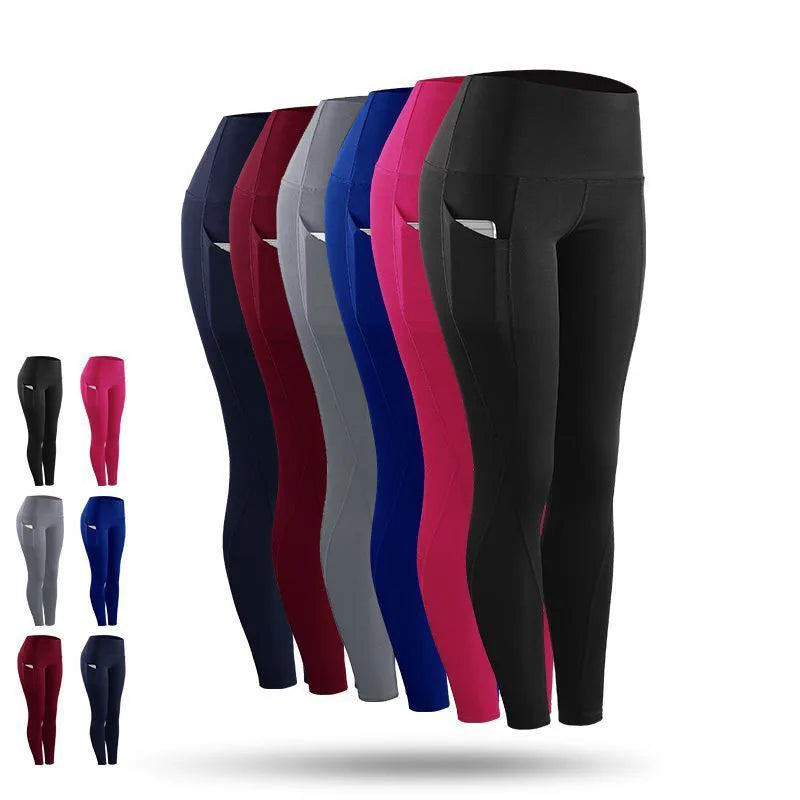 Yoga Wear Gym Fitness High Waisted Workout Sport Pants Women Custom Logo Yoga Leggings With Pocket
