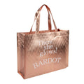 Wholesale Eco Friendly Rose Gold Customize Reusable Shopping Bags with Logos For Clothing