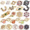 SC Popular Vintage Stainless Steel Jewelry Accessory Retro Life Tree Flower Pendants Geometric Colored Devil Eye Butterfly Charm
