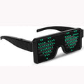 LED Flash Glasses 8 Adjustable Patterns Luminous Flashing Shades Eye Wear for Birthday Party Corporate Events Raves