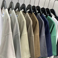 Wholesale 100% Cotton Blank Oversized Tshirt 275g Heavy Weight Custom 3d Logo Men Puff Print Tee  T-shirt Oversize PersonnalisÃ©