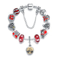 2026 Hot Sale Merry Christmas Charms Bracelet Stainless Steel Material Christmas Pendant Bracelet for Gift